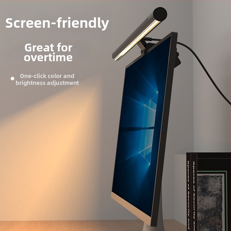 Lampă suspendată pentru monitor – corp din metal, întrerupător tactil, alimentare USB, reglabilă, control inteligent