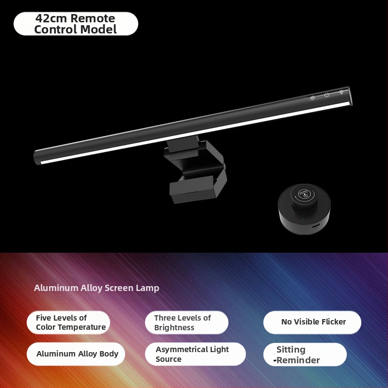 Lampă suspendată pentru monitor – corp din metal, întrerupător tactil, alimentare USB, reglabilă, control inteligent