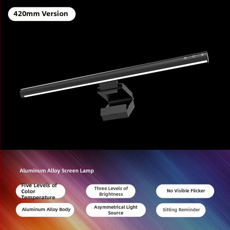 Lampă suspendată pentru monitor – corp din metal, întrerupător tactil, alimentare USB, reglabilă, control inteligent