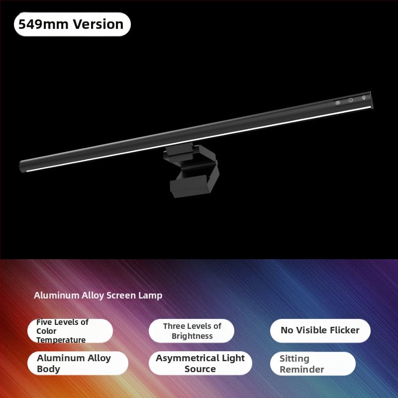 Lampă suspendată pentru monitor – corp din metal, întrerupător tactil, alimentare USB, reglabilă, control inteligent