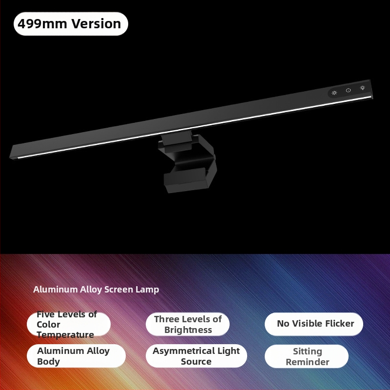 Lampă suspendată pentru monitor – corp din metal, întrerupător tactil, alimentare USB, reglabilă, control inteligent