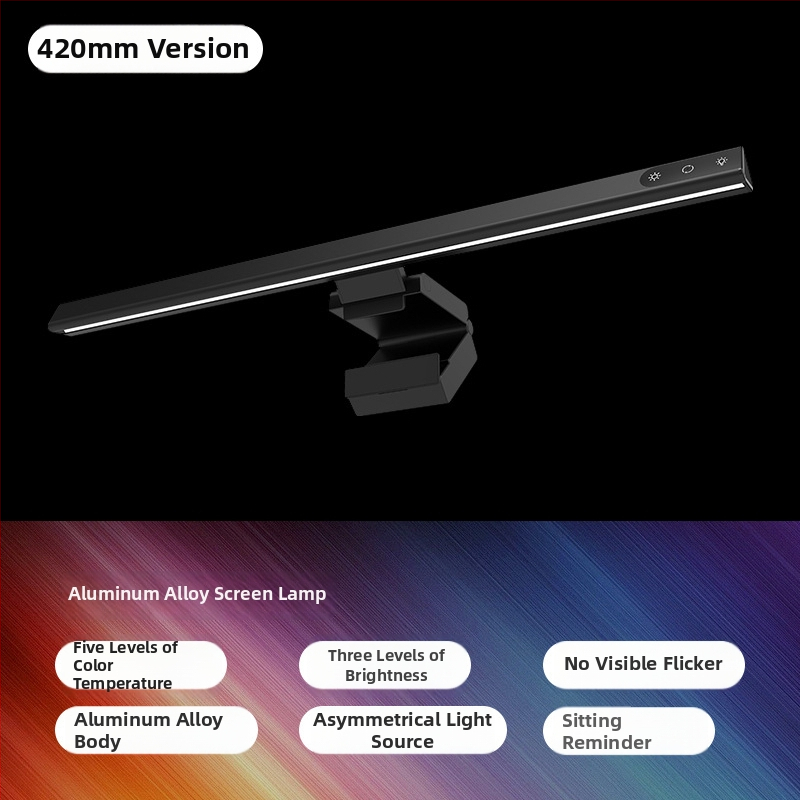 Lampă suspendată pentru monitor – corp din metal, întrerupător tactil, alimentare USB, reglabilă, control inteligent