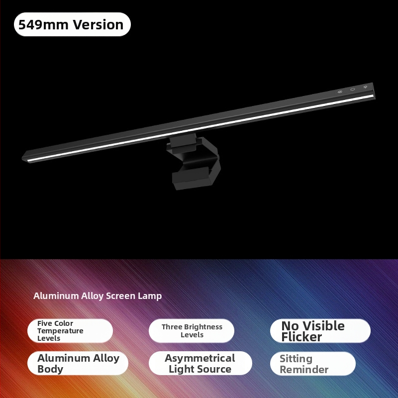 Lampă suspendată pentru monitor – corp din metal, întrerupător tactil, alimentare USB, reglabilă, control inteligent