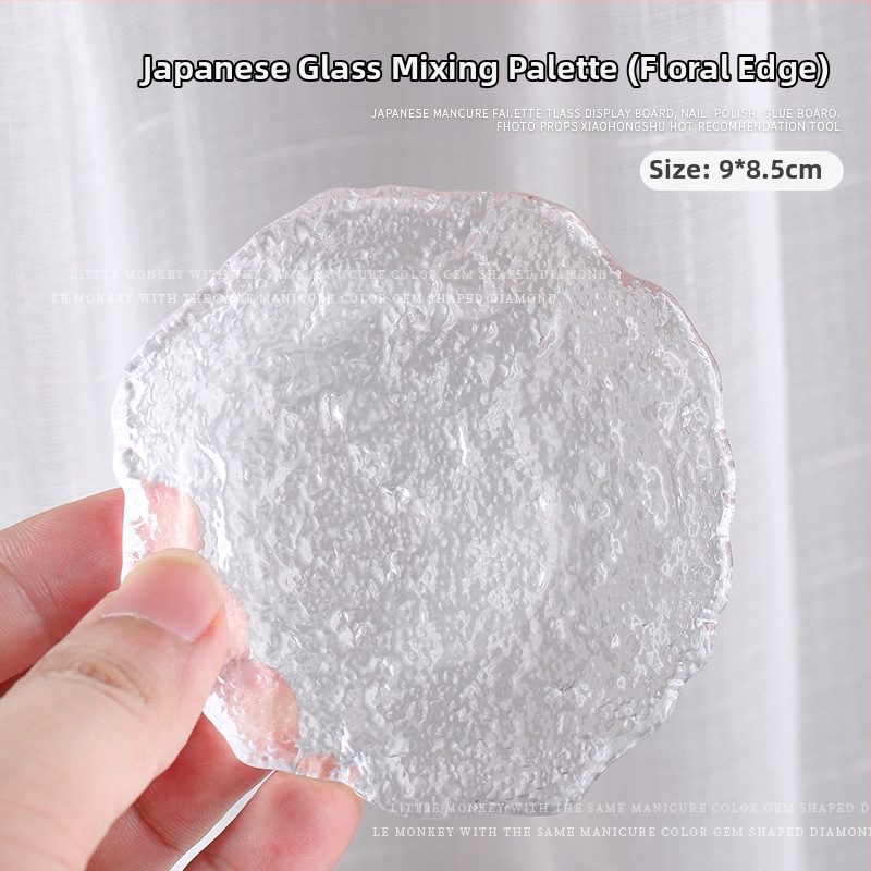 Nago meno demonstravimo įrankis su stiklo kristalų palete ir rašiklio laikikliu, matinė perlų plokštė, 30 g grynasis svoris