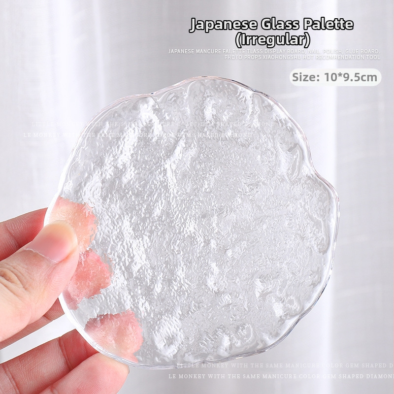 Nago meno demonstravimo įrankis su stiklo kristalų palete ir rašiklio laikikliu, matinė perlų plokštė, 30 g grynasis svoris