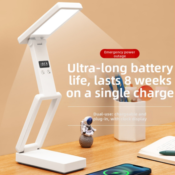 Sulankstoma stalinė lemputė su skaitmeniniu ekranu, įmontuota baterija ir Power Bank funkcija, liečiamasis valdymas, ABS gaubtas, CRI ≥ 90