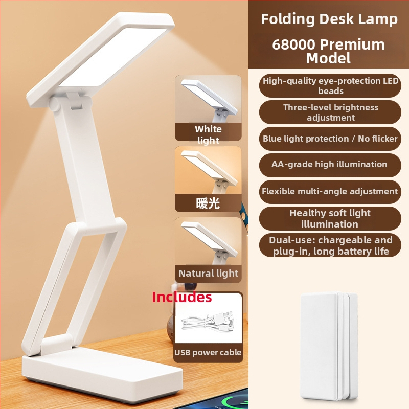 Sulankstoma stalinė lemputė su skaitmeniniu ekranu, įmontuota baterija ir Power Bank funkcija, liečiamasis valdymas, ABS gaubtas, CRI ≥ 90