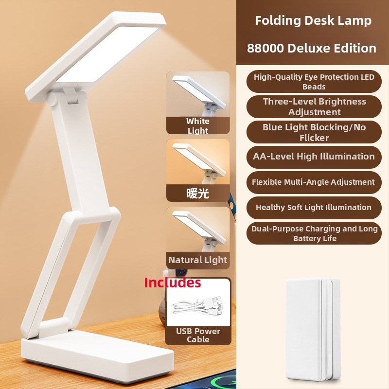 Sulankstoma stalinė lemputė su skaitmeniniu ekranu, įmontuota baterija ir Power Bank funkcija, liečiamasis valdymas, ABS gaubtas, CRI ≥ 90