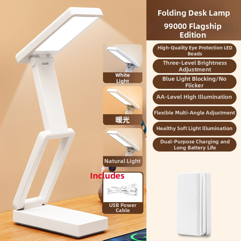 Sulankstoma stalinė lemputė su skaitmeniniu ekranu, įmontuota baterija ir Power Bank funkcija, liečiamasis valdymas, ABS gaubtas, CRI ≥ 90