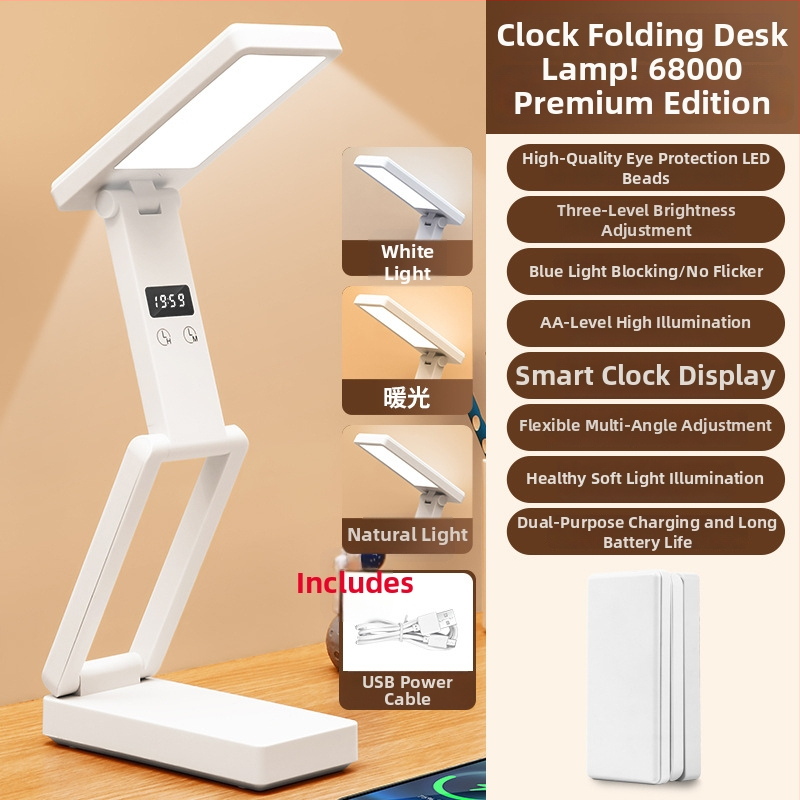 Sulankstoma stalinė lemputė su skaitmeniniu ekranu, įmontuota baterija ir Power Bank funkcija, liečiamasis valdymas, ABS gaubtas, CRI ≥ 90