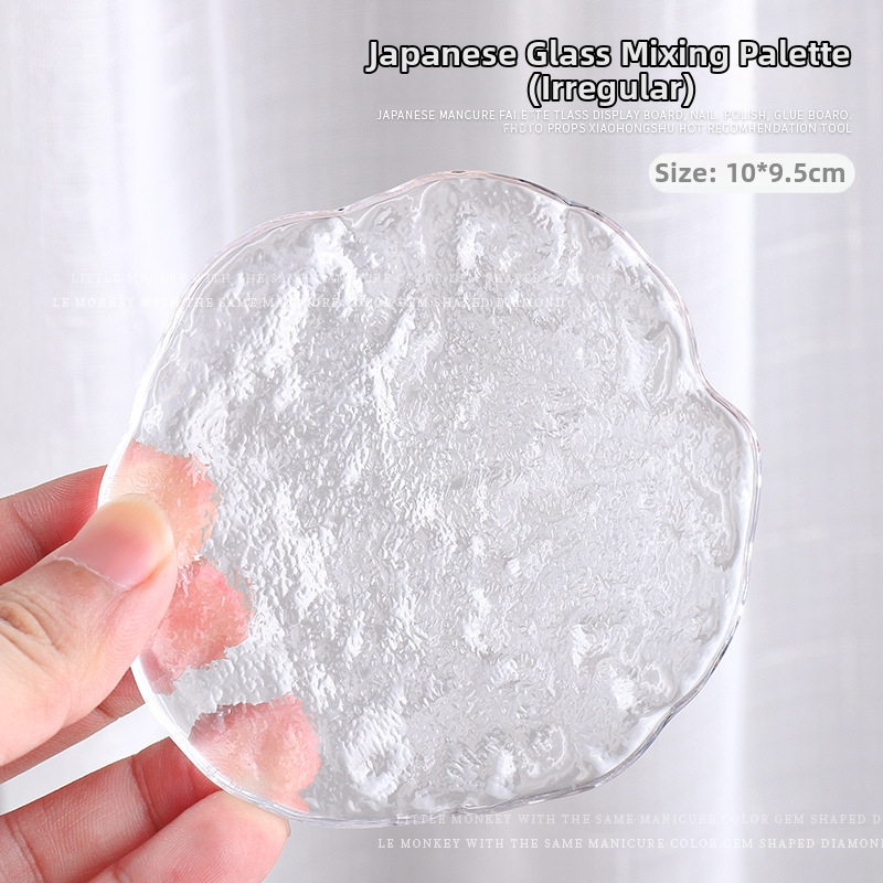 Nagų meno stiklo kristalų paletė su rašiklio laikikliu – matinė perlų plokštė demonstracijai, 30 g