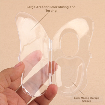 Skladacia priehľadná paleta na make-up na foundation — 33 g, doska na miešanie a skladovanie pre profesionálnych vizážistov