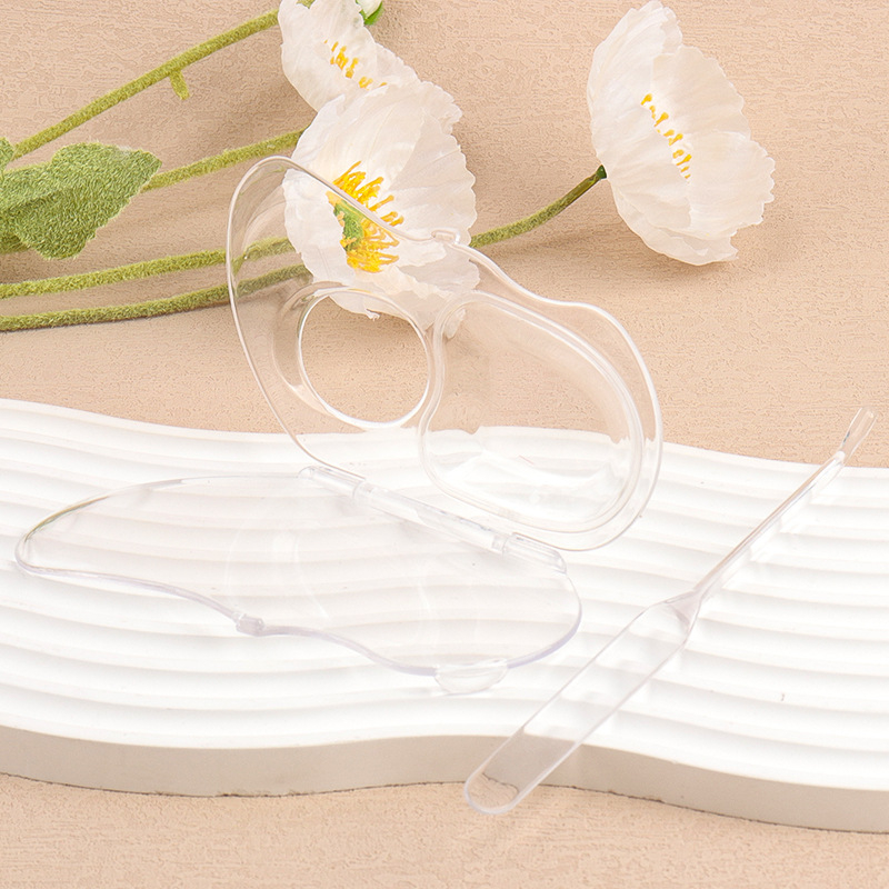 Sklopiva prozirna paleta za temeljni puder — 33 g, ploča za miješanje i skladištenje za profesionalne vizažiste