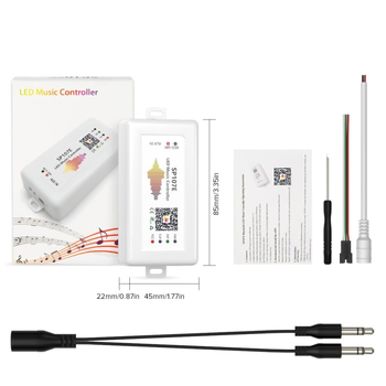 Controler LED SP107E Symphony pentru bandă WS2811, control Bluetooth APP, reglare intensitate, 1024 puncte IC, DC5-24V