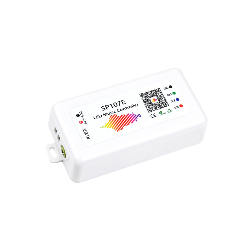 Controler LED SP107E Symphony pentru bandă WS2811, control Bluetooth APP, reglare intensitate, 1024 puncte IC, DC5-24V