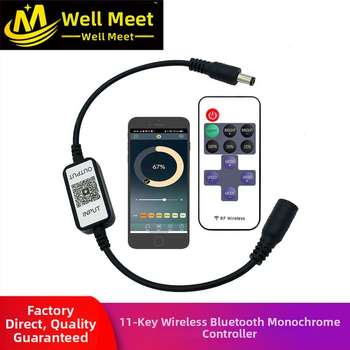 LED Bluetooth valdiklis LED juostelei — kompaktiškas su 11 mygtukų, belaidė šviesos kontrolė, WM-BT021A, Willumette