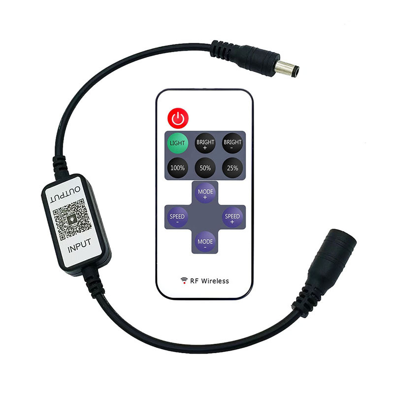 LED Bluetooth valdiklis LED juostelei — kompaktiškas su 11 mygtukų, belaidė šviesos kontrolė, WM-BT021A, Willumette