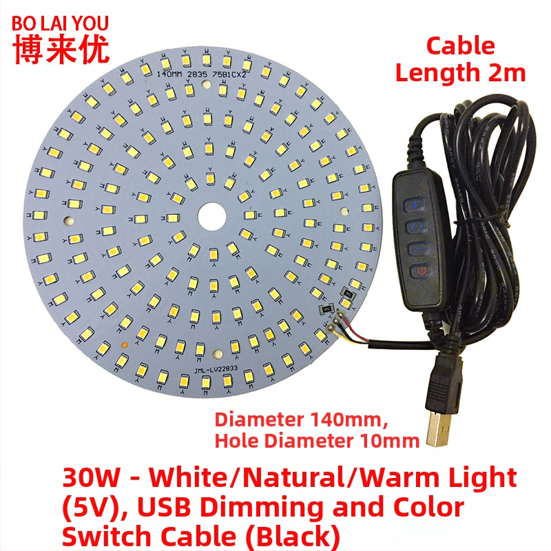 LED USB stalo lempa su reguliuojama šviesos intensyvumu, 5V USB maitinimas, mygtuko jungiklis, aliuminio gaubtas, metalinis laikiklis