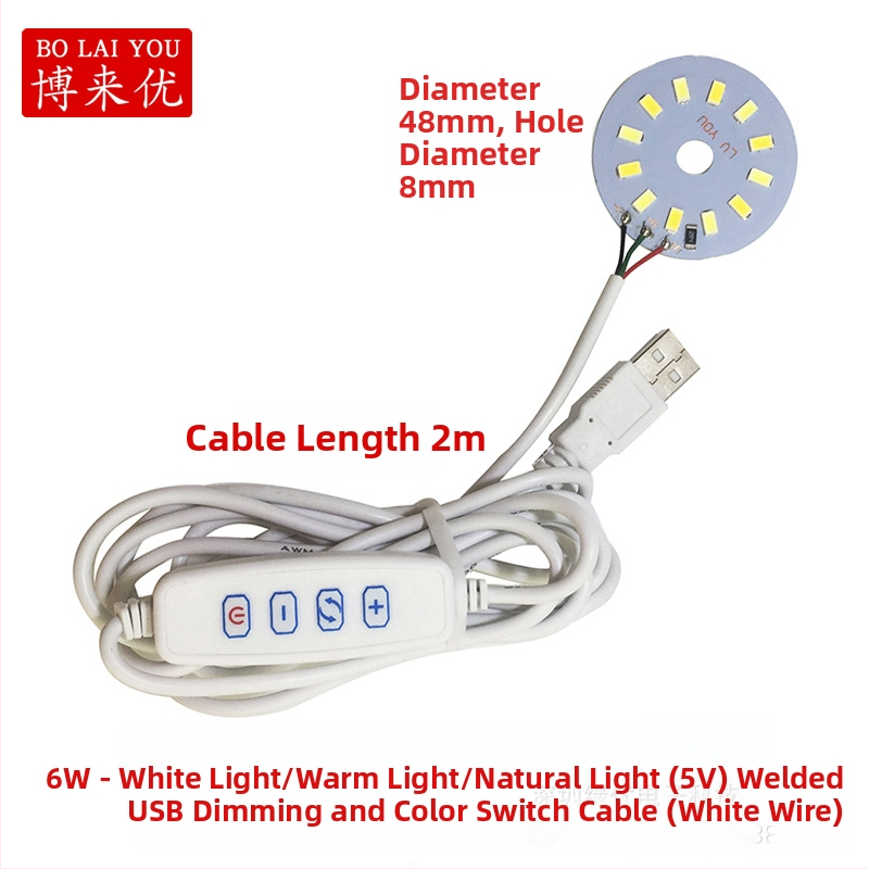 LED USB stalo lempa su reguliuojama šviesos intensyvumu, 5V USB maitinimas, mygtuko jungiklis, aliuminio gaubtas, metalinis laikiklis