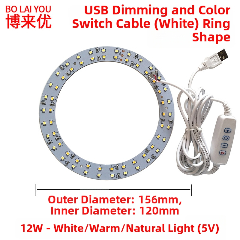 LED USB stalo lempa su reguliuojama šviesos intensyvumu, 5V USB maitinimas, mygtuko jungiklis, aliuminio gaubtas, metalinis laikiklis