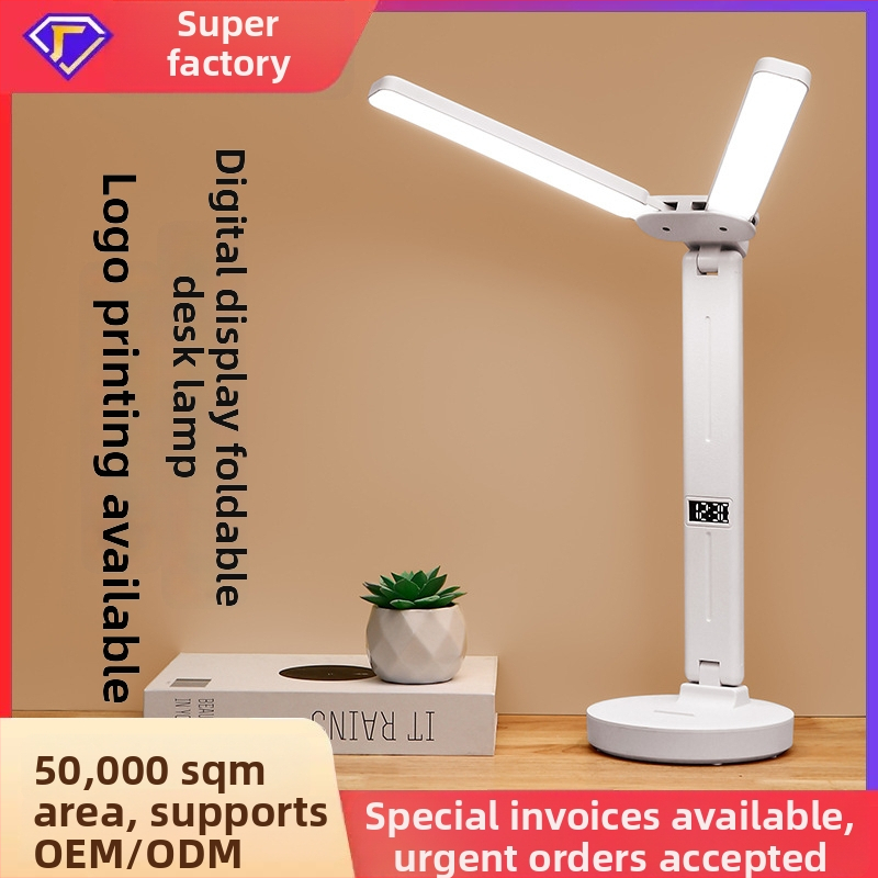 Stalo lempa su dviem galvomis, sulankstoma, su įmontuota baterija ir lietimo kontrole – studijų lemputė bendrabutyje ir vaikų kambaryje