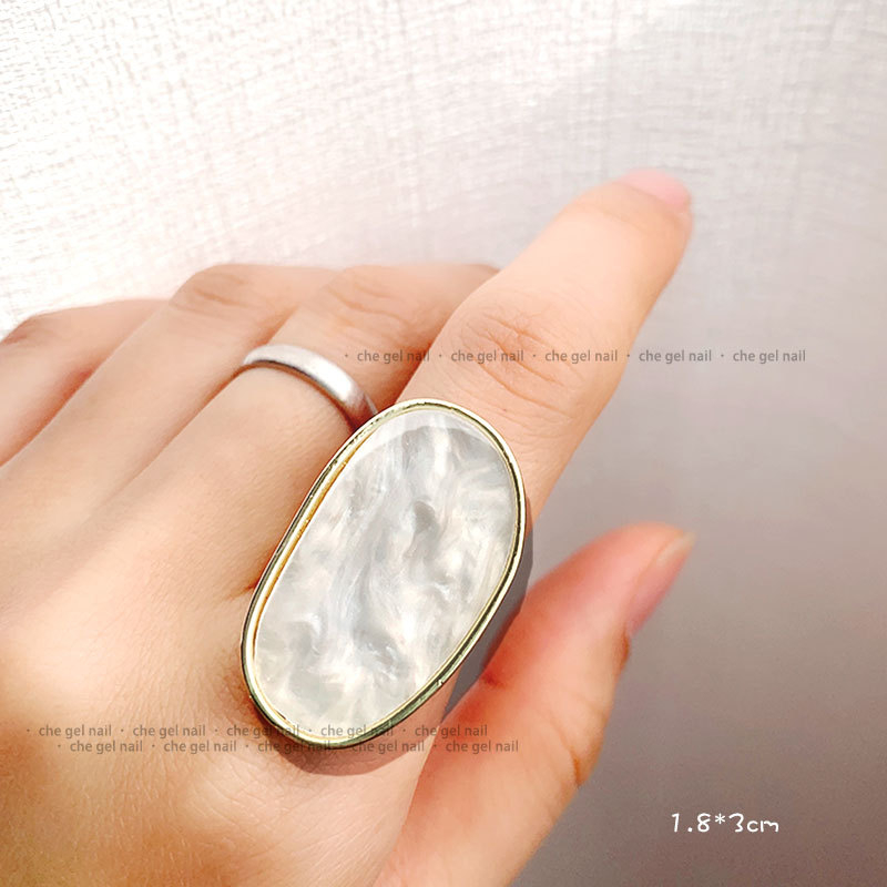 Δίσκος επίδειξης τέχνης νυχιών — Δαχτυλίδι‑παλέτα για ζωγραφισμένα gel νύχια με ηλεκτροπλαστική επίστρωση, Che Gel, Γκουανγκτζού (καθαρή περιεκτικότητα 0,05)