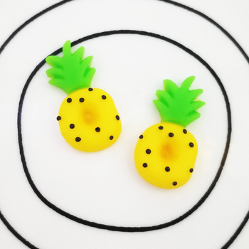 DIY smola: Ananas-pizza kremna tema — kućište za telefon, kutija za uredske potrepštine i magnetska naljepnica za hladnjak s мотивом pizze, kapanje ulja, stil svježe i slatko