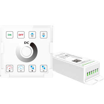 Controler LED de dimming TY-13-1CH cu telecomandă 2.4G+WiFi, alimentare 5-24V, reglaj luminozitate 10-100%, 1 canal