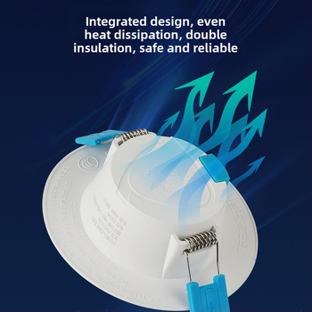 LED downlight, montaj ascuns și ultra-subțire, corp circular PVC, 220V Star View II