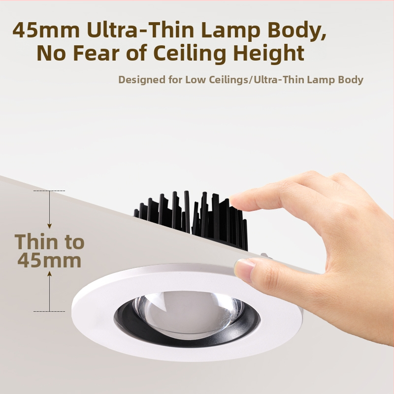 Įmontuotas LED ultratankus sienos plovimo šviestu gyvenamajam kambariui, 220V, CRI≥95, aliuminio korpusas, sieninis valdymas