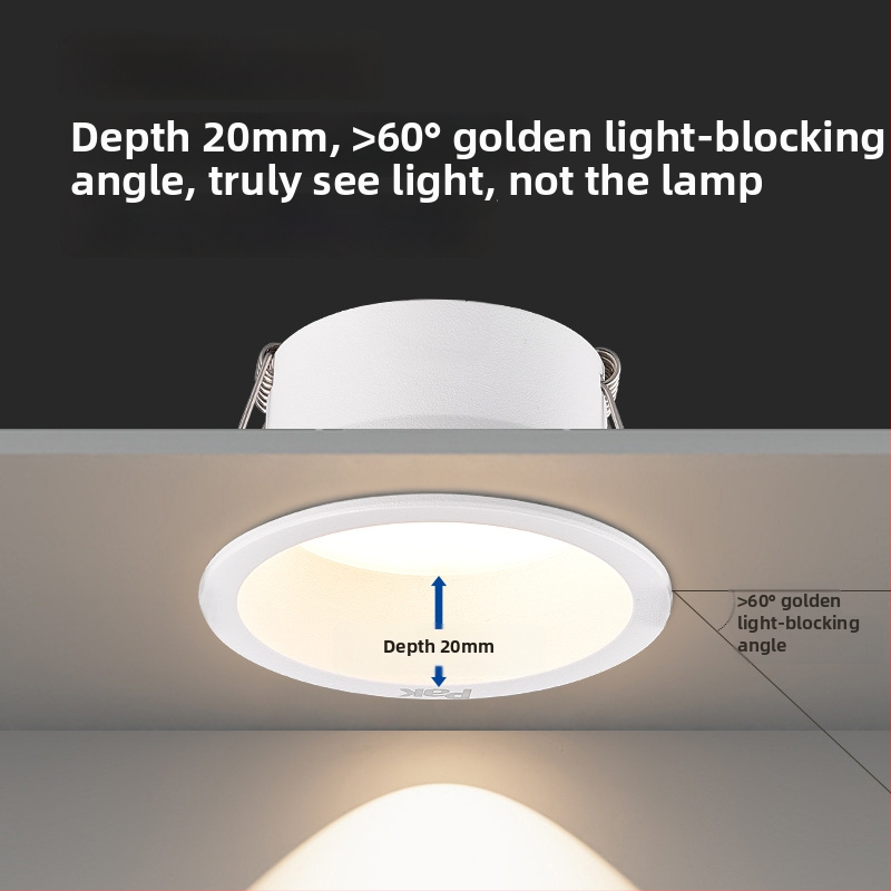LED downlight, slēgta uzstādīšana, atvērums 75 mm, 220V, CRI ≥ 90
