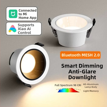 LED ugrađeni plafonski downlight, podesiv s tri cijevi, 2700–6000K, CRI ≥90