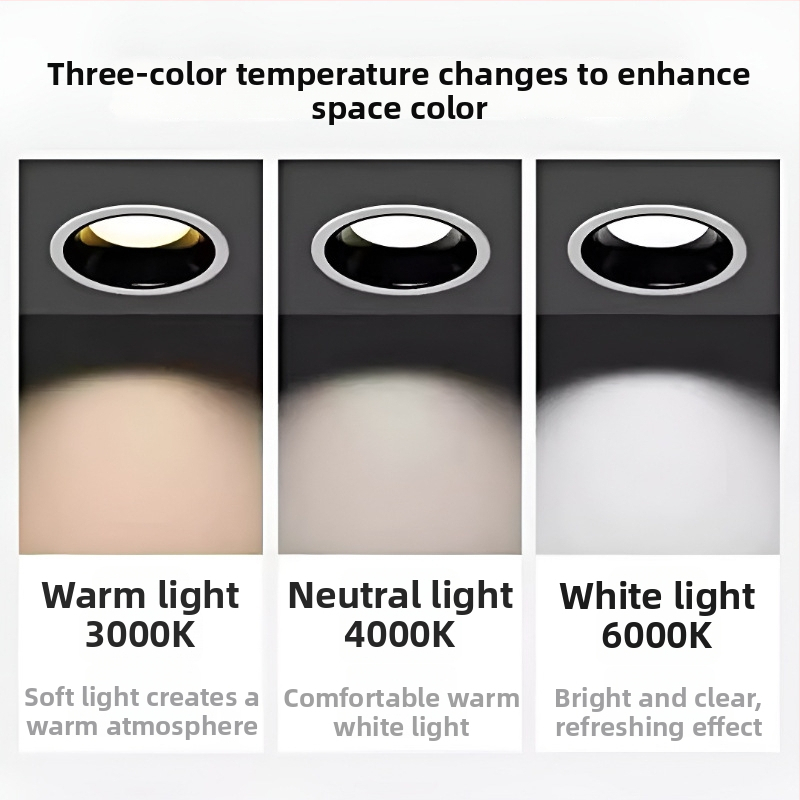 Downlight od aluminijske legure, 6-10W, CRI ≥90, 4000K/6000K