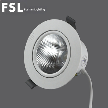 LED sisseehitatud lae prožektor anti-glare disainiga, 220V, seinakontroll, PVC korpus, CRI 70–79