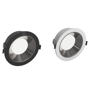 Downlight LED încastrat cu anti-orbire, cupă adâncă, pentru living și hol (LED, 220V, 6500K, CRI≥90, 15000h)