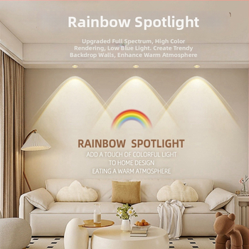 Downlight LED încastrat pentru tavan, 220V, temperatură de culoare 3000K/4000K/5000K/6000K, CRI ≥90, instalare ascunsă