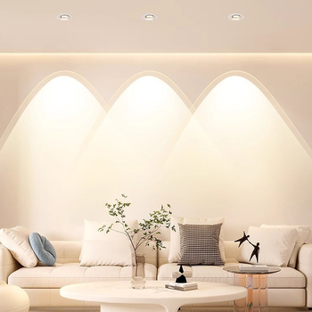 Downlight LED încastrat pentru tavan, 220V, temperatură de culoare 3000K/4000K/5000K/6000K, CRI ≥90, instalare ascunsă