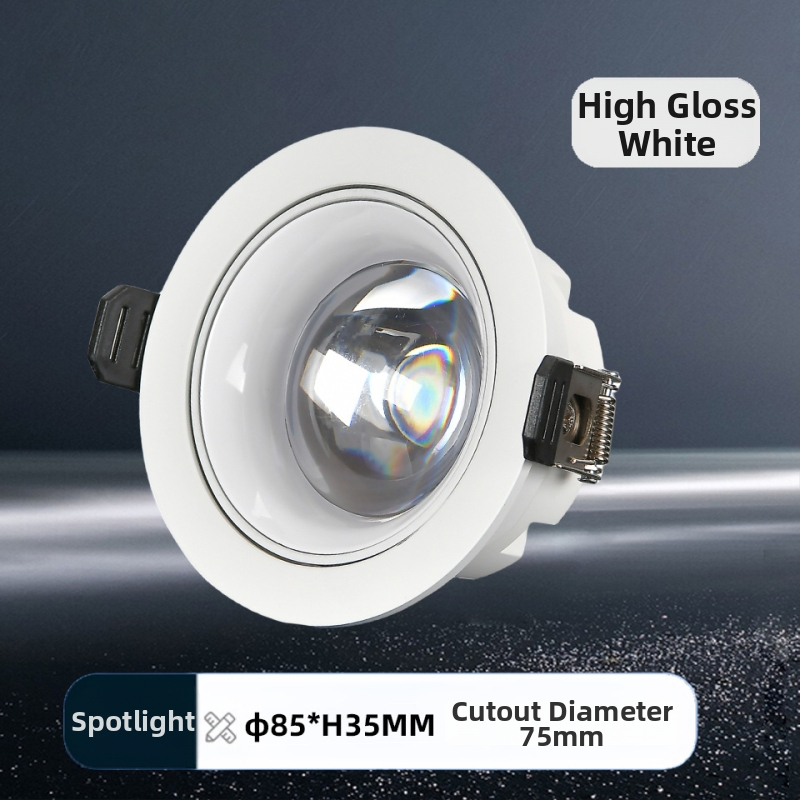 Downlight LED încastrat pentru tavan, 220V, temperatură de culoare 3000K/4000K/5000K/6000K, CRI ≥90, instalare ascunsă