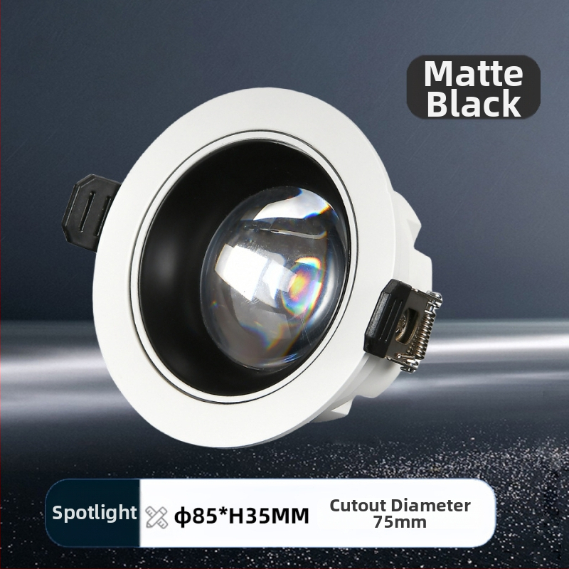 Downlight LED încastrat pentru tavan, 220V, temperatură de culoare 3000K/4000K/5000K/6000K, CRI ≥90, instalare ascunsă