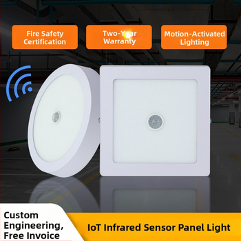 LED laevalgustus PIR-sensoriga, alumiiniumkorpus, 85–265V, 80 000 tundi tööiga, energiasäästlikkuse klass 5