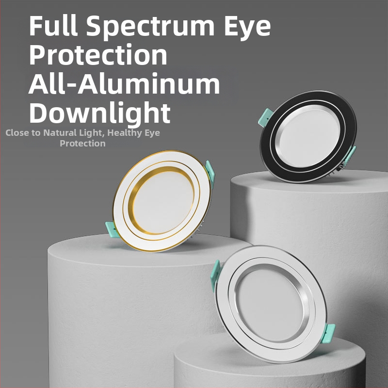 LED griestu Downlight; pilns spektrs, anti-zila gaisma; CRI ≥90; 220V; slēgta uzstādīšana