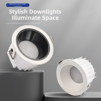 Downlight LED încastrat, instalație ascunsă, LED cu spectru complet, CRI ≥90, 220V