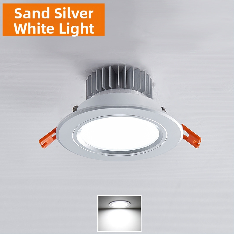 LED laevalgusti downlight kinnise paigaldusega, ava 65–90 mm, pinge 85–265V, 3000/4000/6000K, CRI 80–89, eluiga 30 000 h
