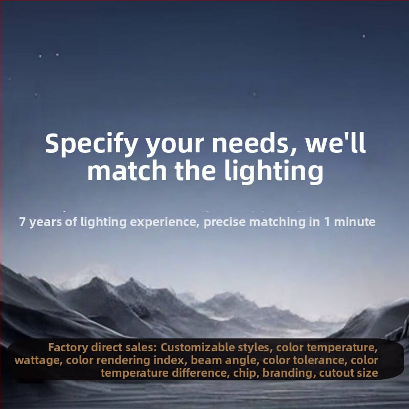 Įmontuotas COB prožektorius svetainei luboms, aliuminio korpusas, 220V, CRI ≥95, mygtuko jungiklis