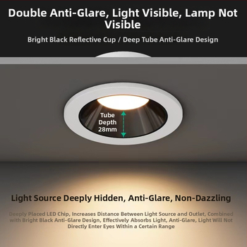 LED laevalamp downlight reguleeritava värvitemperatuuriga, CRI ≥ 90, 111–240V