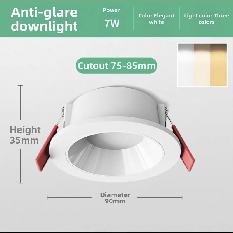 LED laevalamp downlight reguleeritava värvitemperatuuriga, CRI ≥ 90, 111–240V