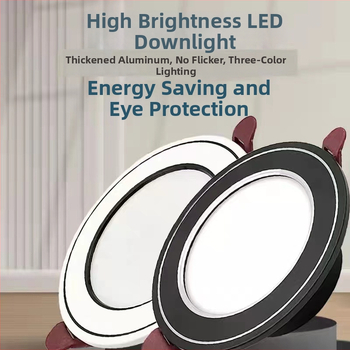 LED downlight încastrat pentru tavan, gaură 75 mm, corp 100 mm, 4500K, montaj ascuns