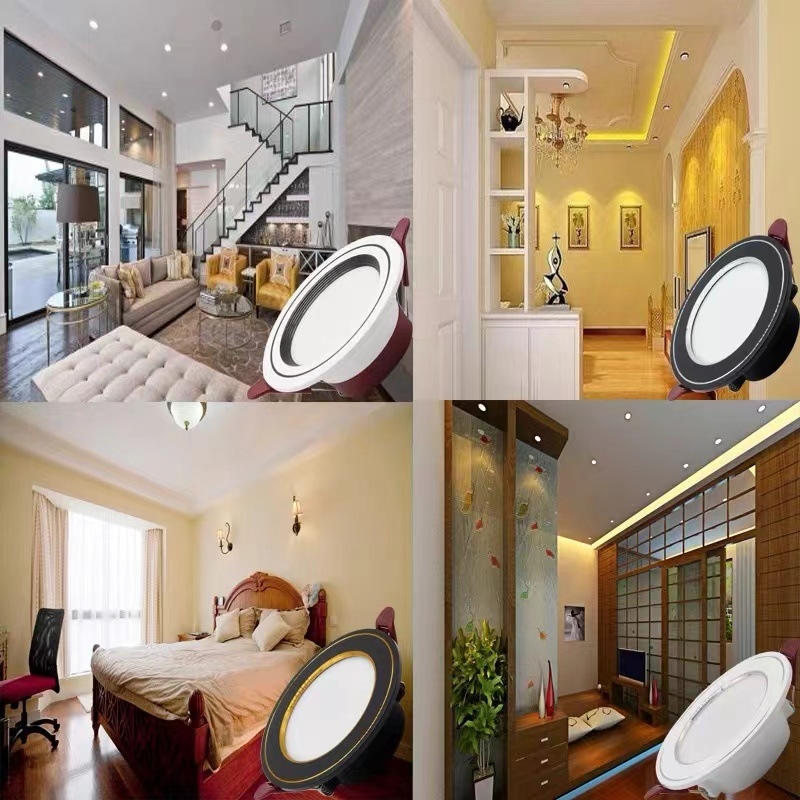 LED downlight încastrat pentru tavan, gaură 75 mm, corp 100 mm, 4500K, montaj ascuns