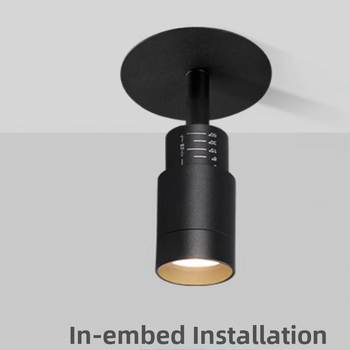 Sisseehitatud LED fookusvalgusti, 3–60° reguleeritav kiirgusnurk, PD363, 220V, alumiiniumkorpus