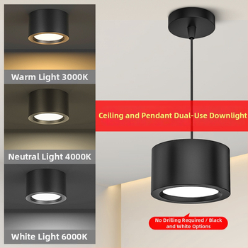 LED pinnale paigaldatav downlight koridoridele ja kauplustele, 220V, CRI ≥90, tööiga 20000 h, pinnapealne paigaldus